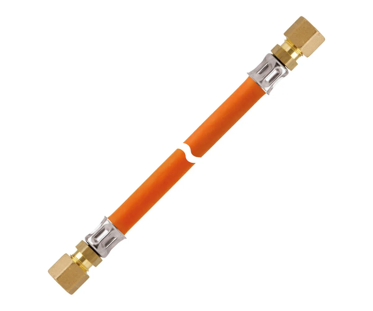 Tekne gaz hortumu 10 bar CF8/RVS8 100 cm
